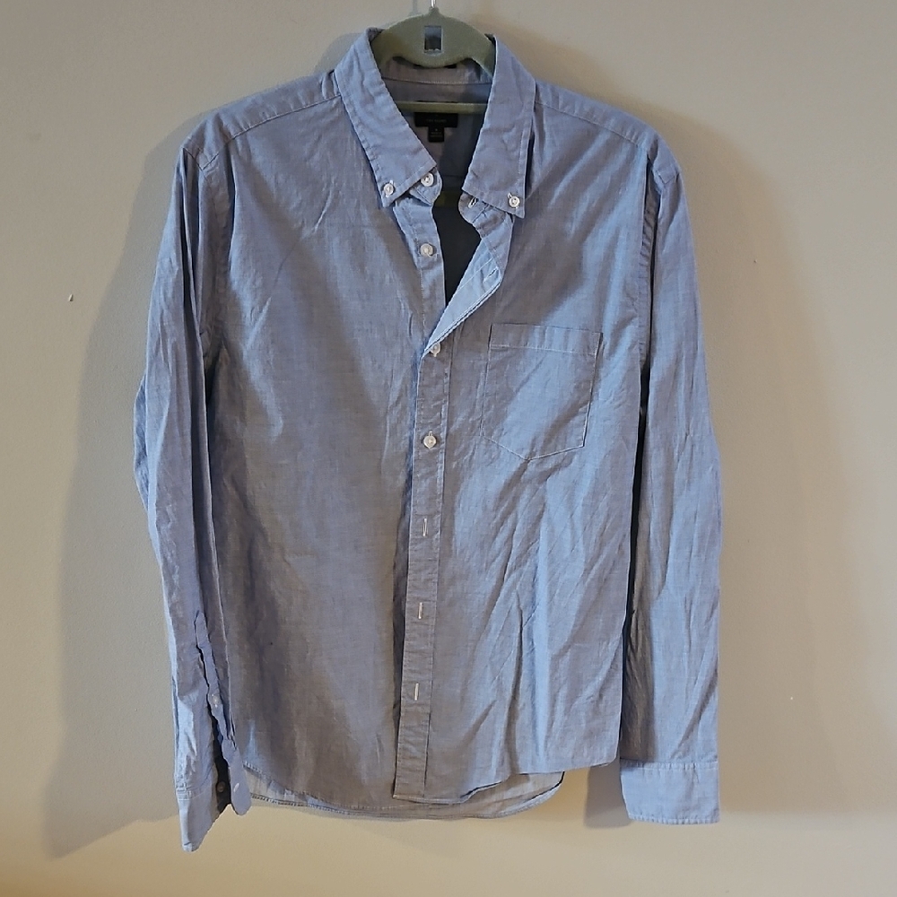 J. Crew Casual Light Blue Button-Down Shirt